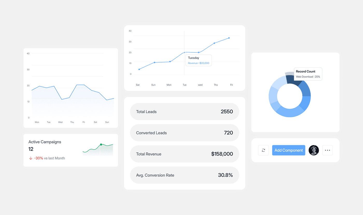 Content calendar with publishing schedule and topic clusters