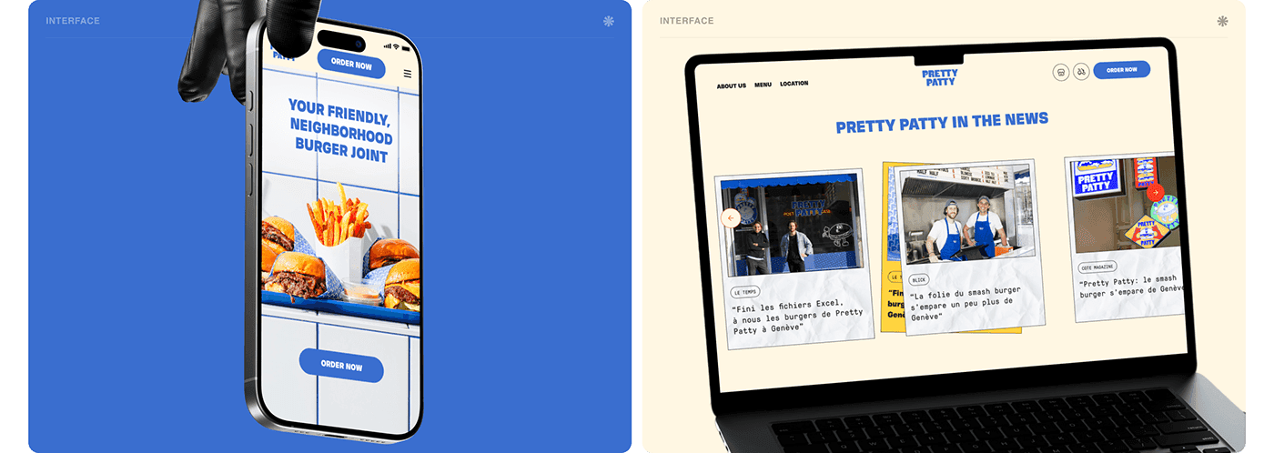 Mobile app and web UI preview