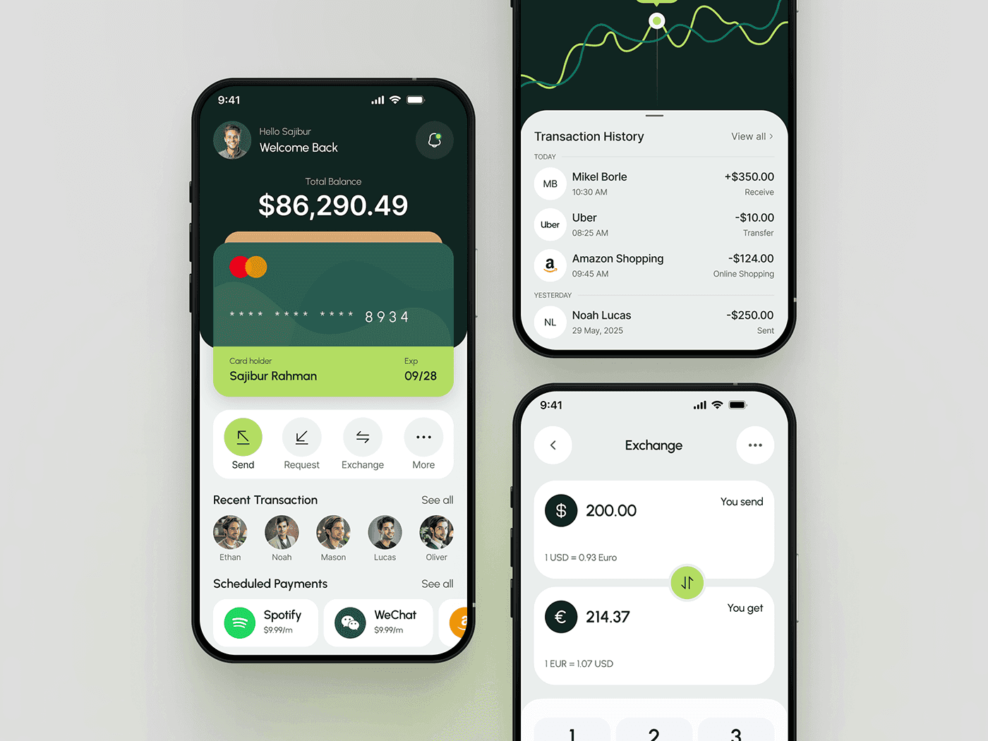 Payment processing dashboard showing transaction monitoring, reconciliation status, and multi-currency balances