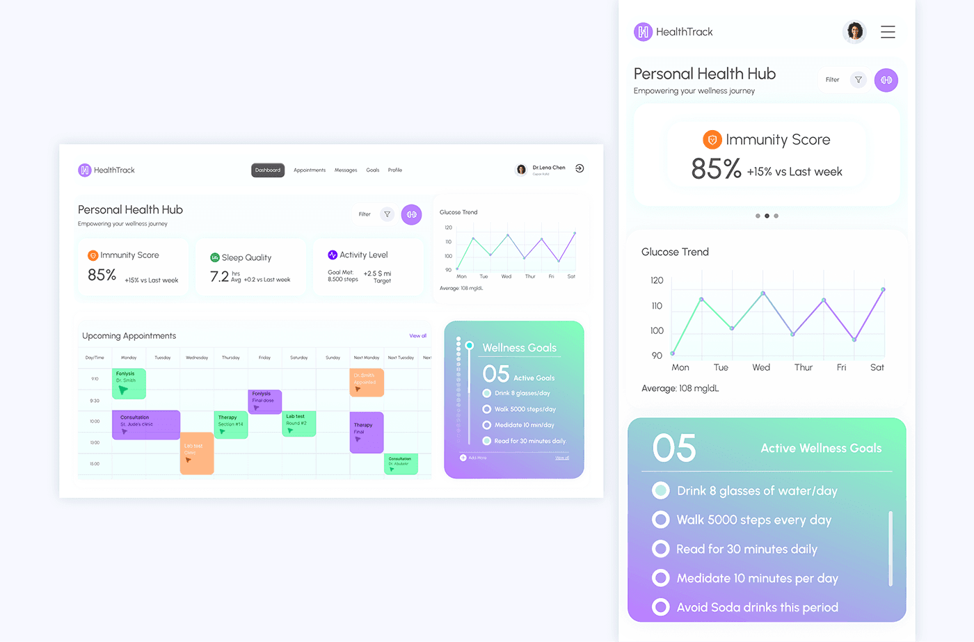 Telehealth video consultation platform showing patient video feed, clinical notes, and prescription tools