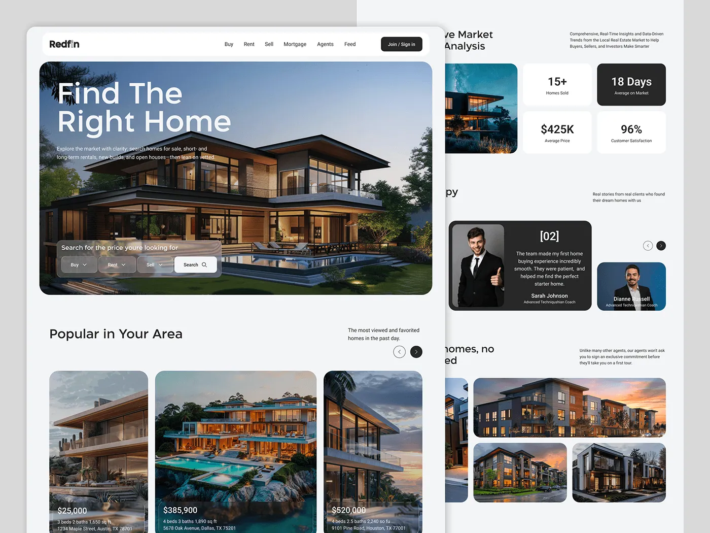 Real estate platform full layout thumbnail