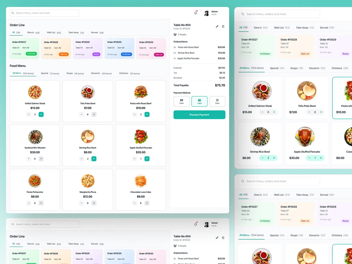 CRM pipeline management and deal tracking view